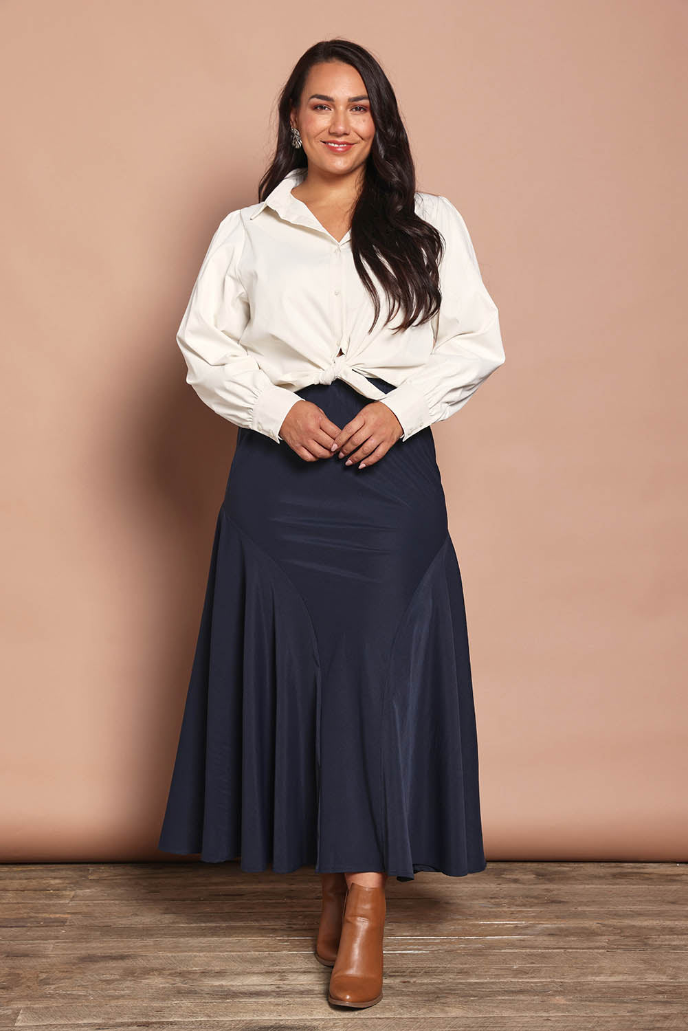 Belle Luxe Full Sleeve Shirt – Ivory
