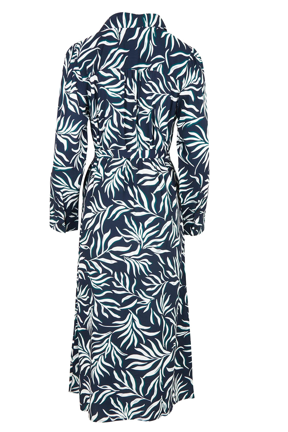 Belle Draped Shirtmaker A Line Dress – Abstract