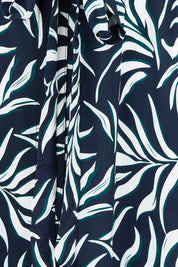 Belle Draped Shirtmaker A Line Dress – Abstract