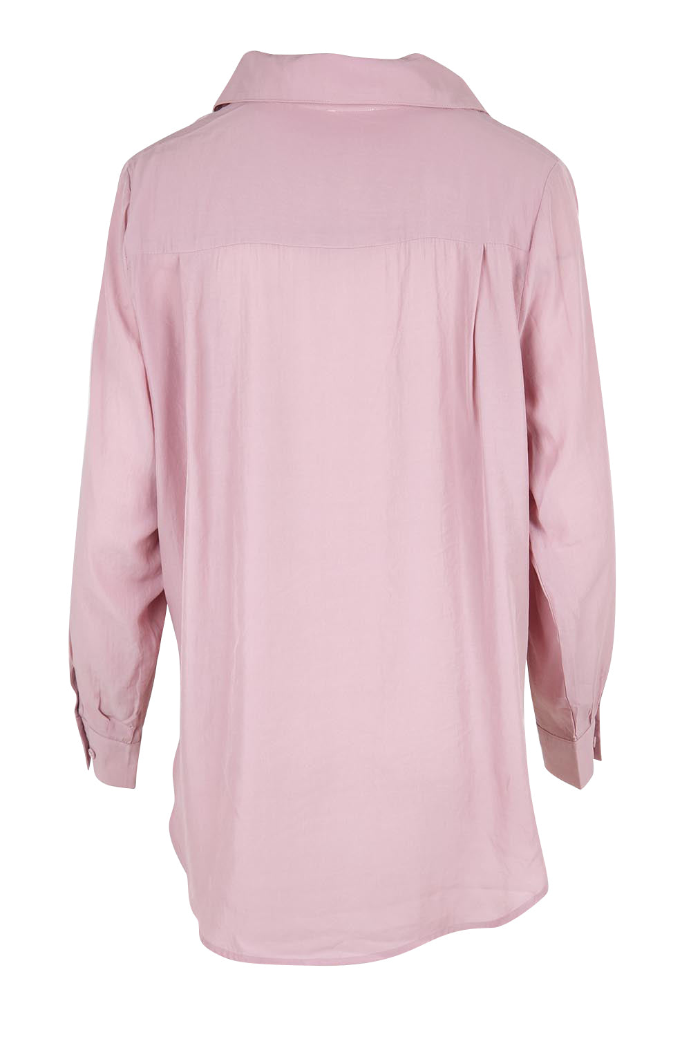 Product shot of the Belle Easy Wear Every Wear Blouse - Dusty pink in colour Dusty Pink, from the back