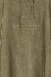 Product shot of the Belle Easy Wear Every Wear Blouse - Khaki in colour Khaki, showing detail
