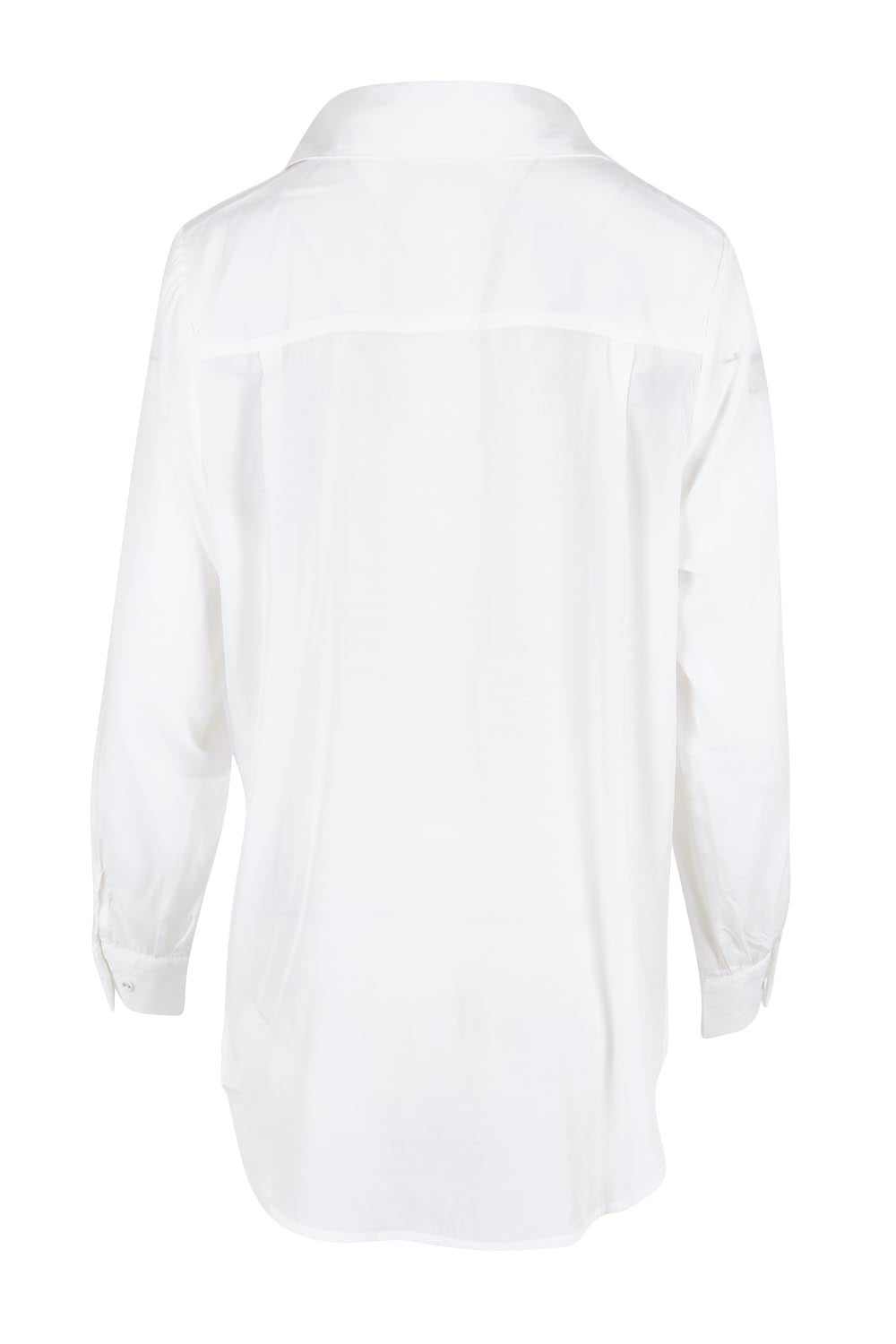 Product shot of the Belle Easy Wear Every Wear Blouse - White in colour White, from the back