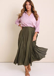 Belle Easy Wear Every Wear Skirt – Khaki