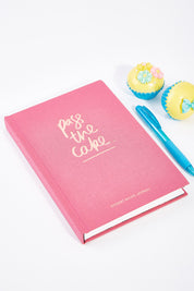 A model wearing size OneSize of the Pass The Cake Dessert Journal in colour Pink (Pink), from the front, showing the whole outfit