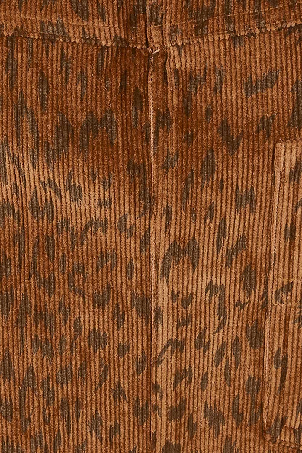 Product shot of the Ready For You Cord Skirt in colour Wild, detail