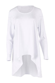 Product shot of the Sunshine In Me Long Sleeve Tee in colour White (White), from the front