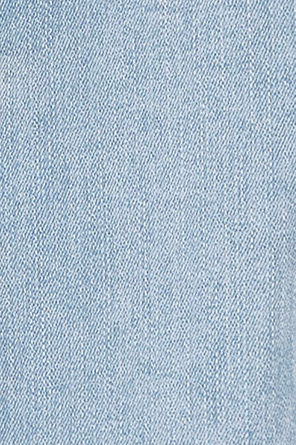 Product shot of the Attention To Me Denim Jacket in colour Lightdenim (Blue), detail