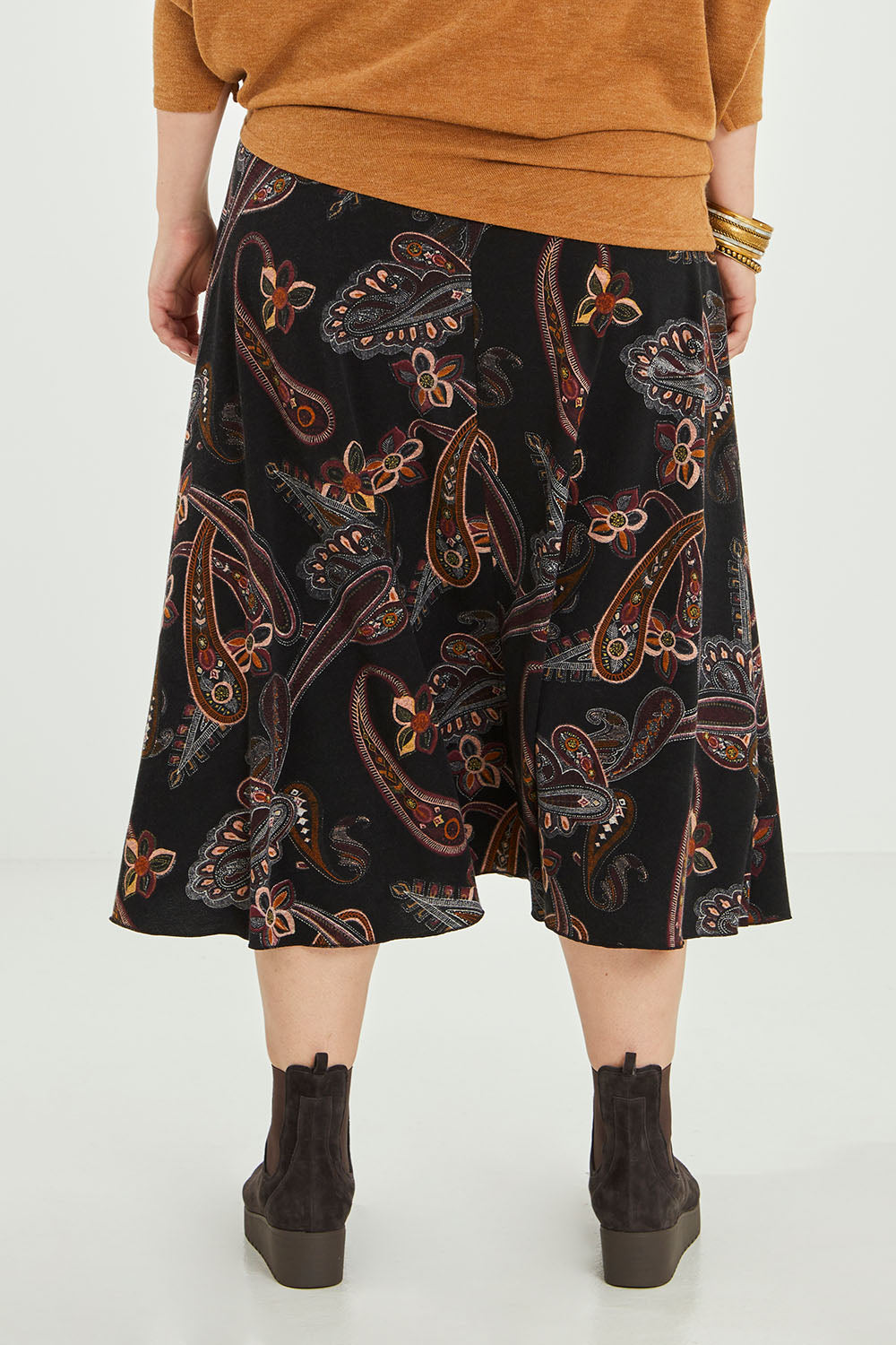 Preloved Chasing The Clouds Away Maxi Skirt - Blkpaisley