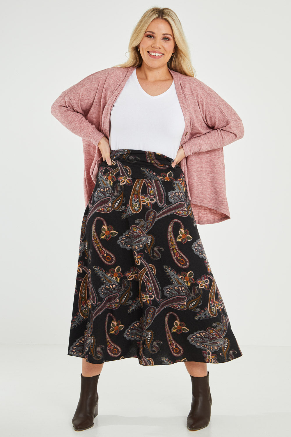 Preloved Chasing The Clouds Away Maxi Skirt - Blkpaisley