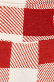 Product shot of the Chasing The Clouds Away Maxi Skirt in colour Rust (Red), detail