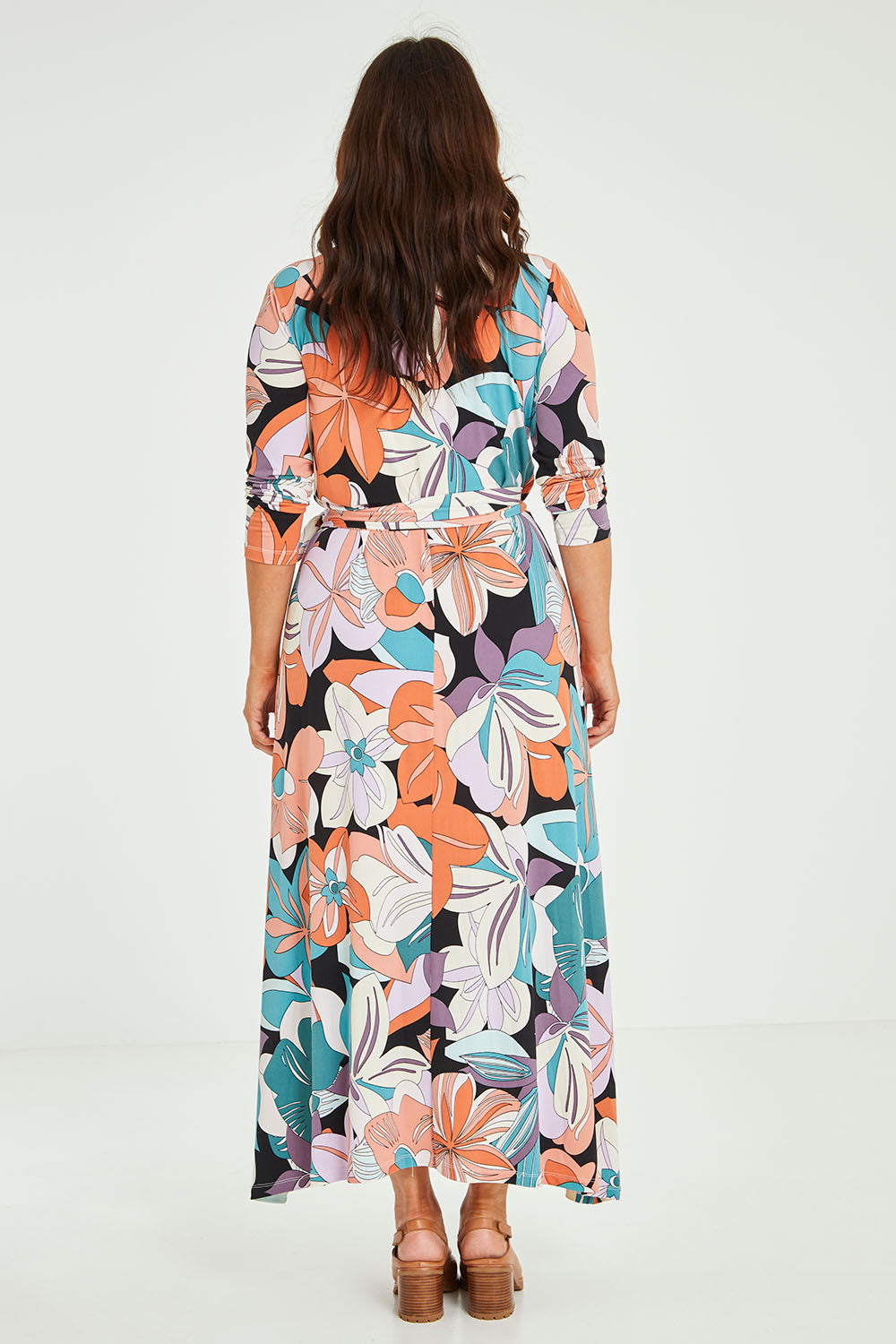 Preloved Life Is Beautiful Wrap Maxi Dress - Flowerpow