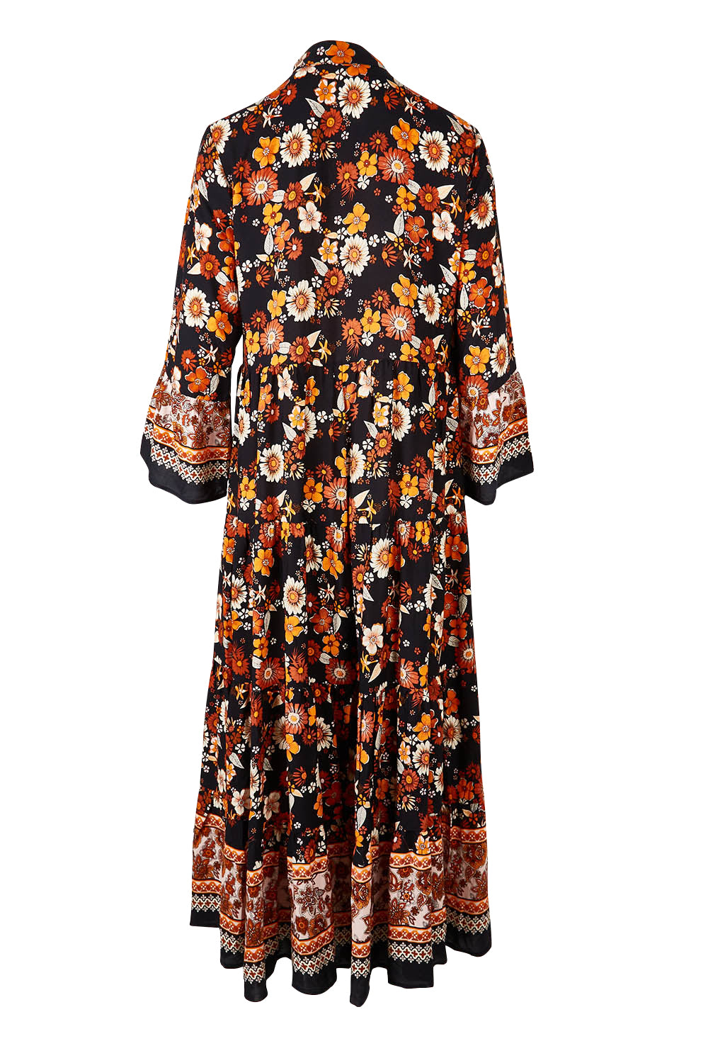Preloved Its Easy Loving You Tiered Dress - Blkfleur