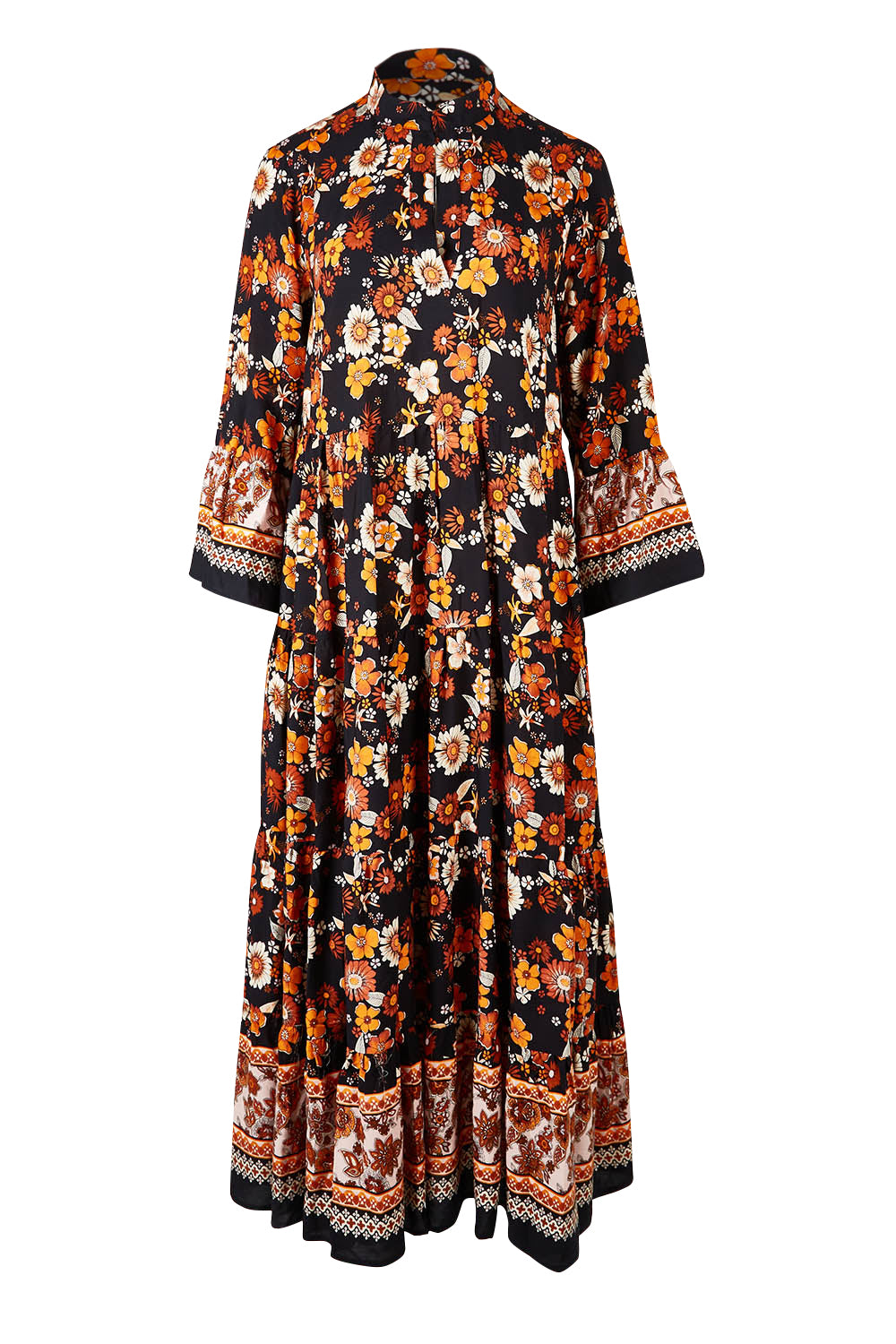 Preloved Its Easy Loving You Tiered Dress - Blkfleur