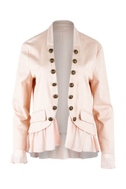 Product shot of the Commander Of Love Jacket in colour Palepink (Pink), from the front