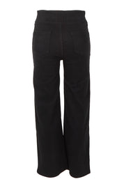 Product shot of the Easy As Plain Pull On Jeans in colour Black (Black), from the back