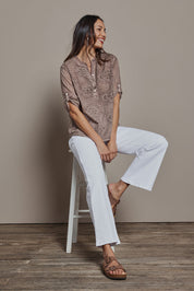 Preloved Easy As Plain Pull On Jeans - White