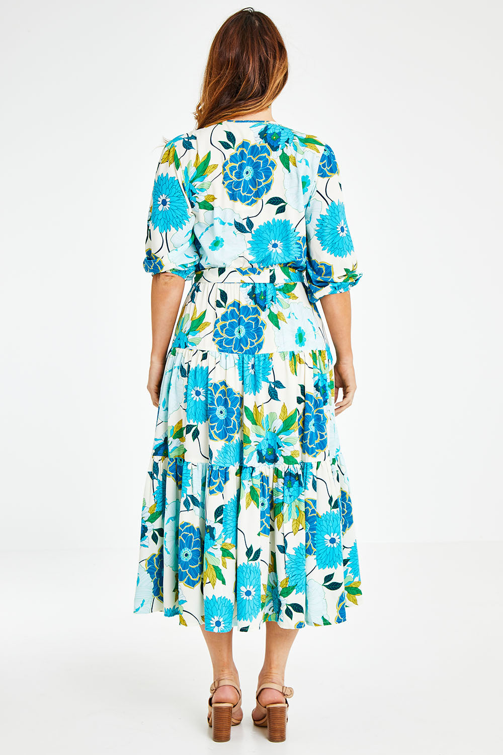 Preloved Here Comes The Sun Dress - Bluegreen
