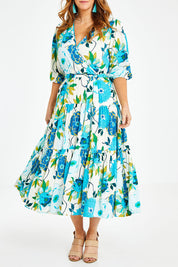 Preloved Here Comes The Sun Dress - Bluegreen