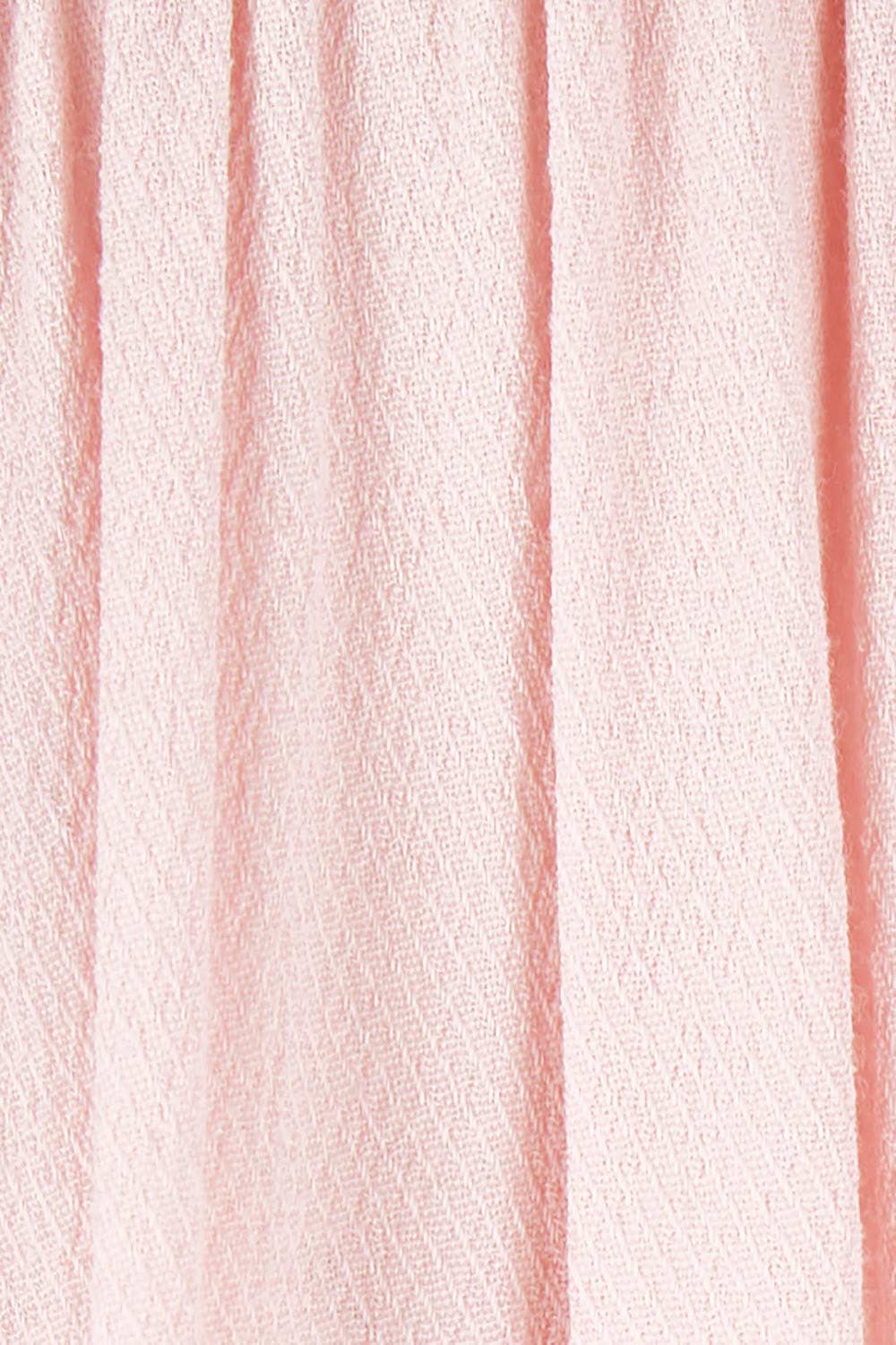 Product shot of the Go Your Own Way Button Blouse in colour Blush (Pink), detail
