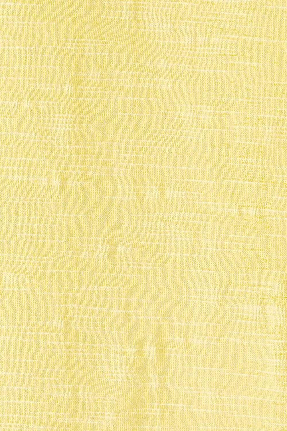 Product shot of the In My Arms Tee in colour Sunshine, detail
