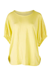 Product shot of the In My Arms Tee in colour Sunshine, from the front