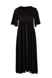 Product shot of the Swinging Hands With You Dress in colour Black (Black), from the front