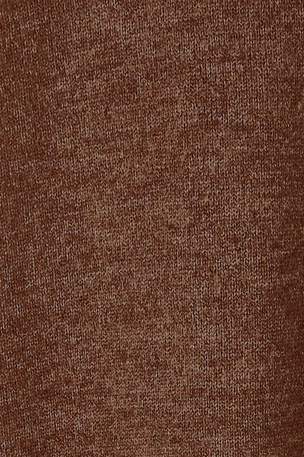 Product shot of the Cool Order Balloon Sleeve Dress in colour Rust, detail