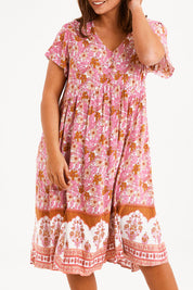 Preloved Love Shack Dress - Pink