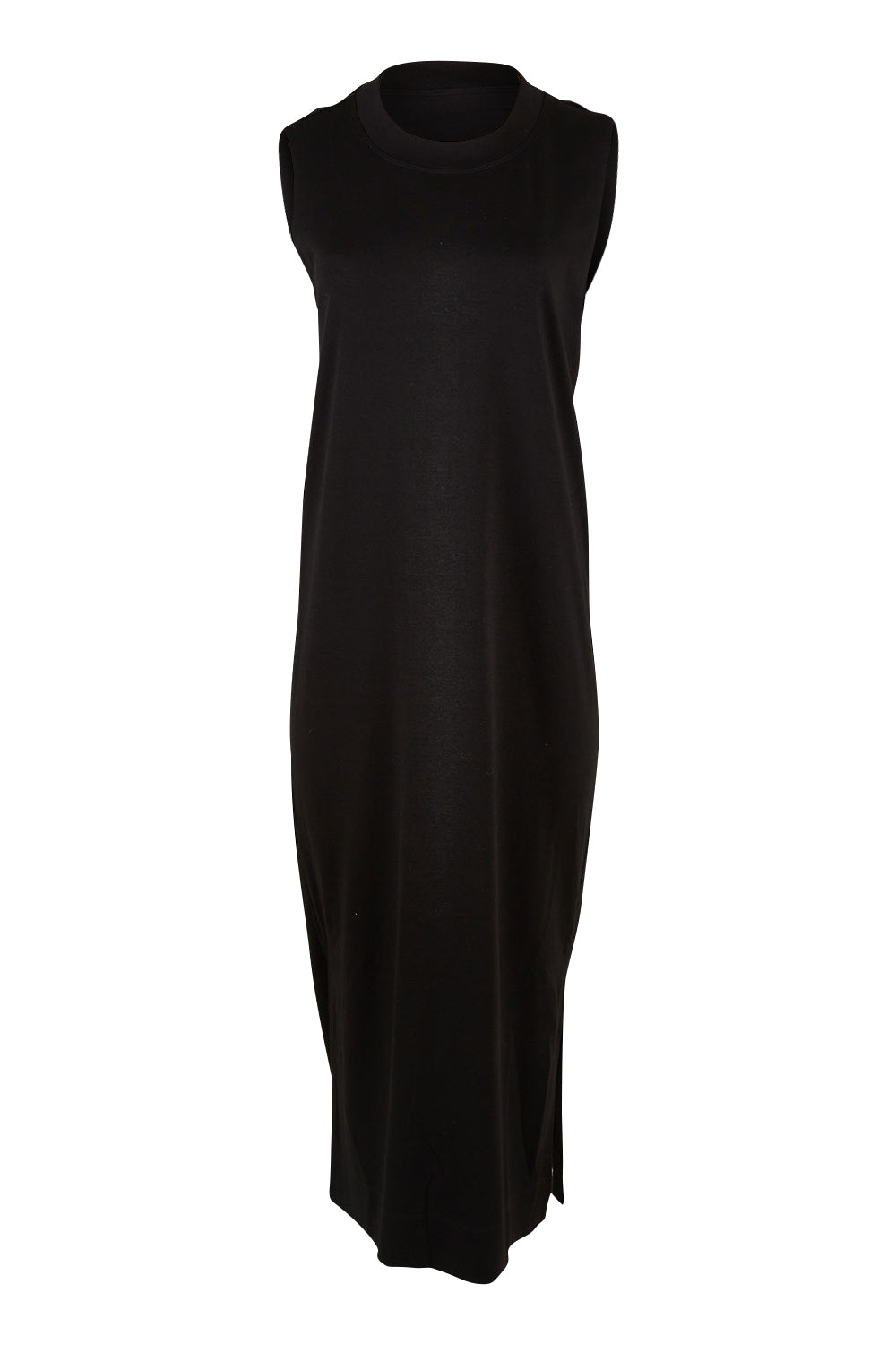 Product shot of the Ready For Anything Tank Dress in colour Black (Black), from the front