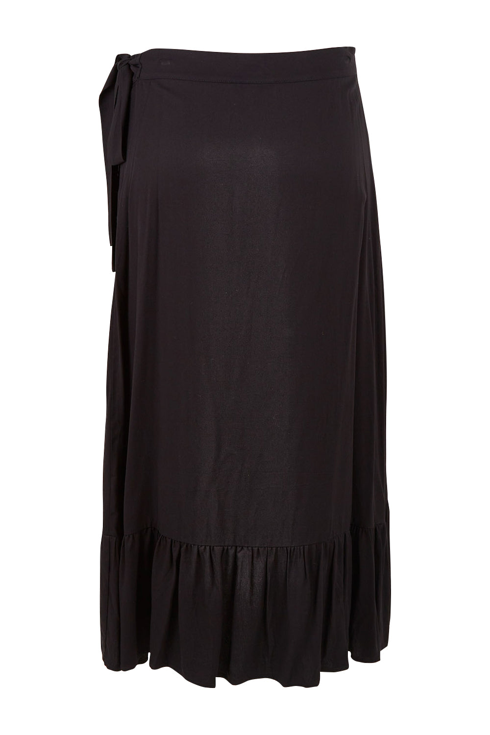 Preloved Frilled For You Wrap Skirt - Black