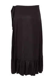 Preloved Frilled For You Wrap Skirt - Black