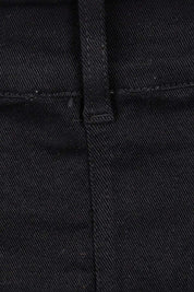 Product shot of the Hold My Hand Denim Skirt in colour Black (Black), detail