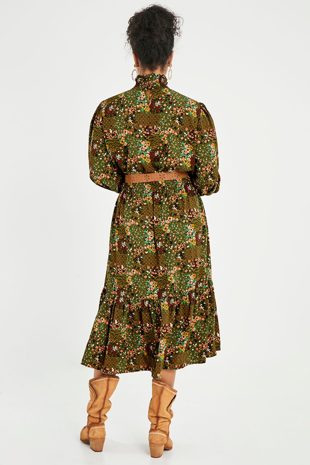 Preloved Teatime And Flowers Dress - Forest