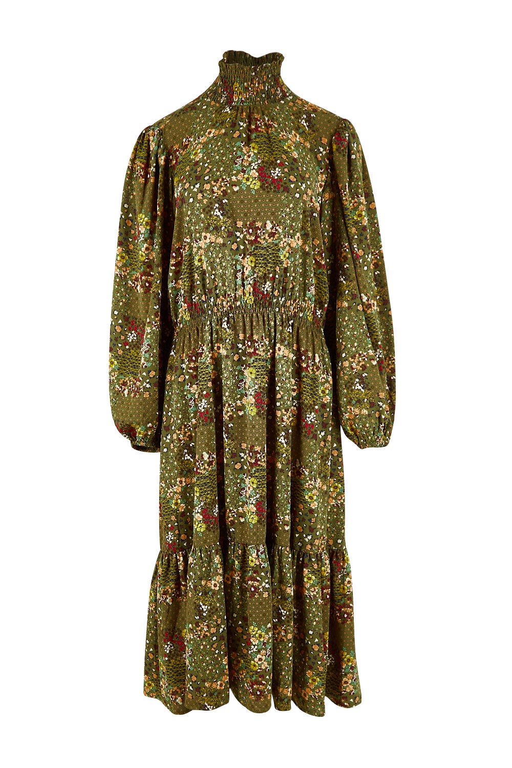 Preloved Teatime And Flowers Dress - Forest