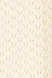 Product shot of the Adjourn To The Drawing Room Cardi in colour Buttermilk, detail