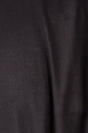 Product shot of the La Dolce Vita Long Sleeve Cotton Maxi Dress in colour Black (Black), detail