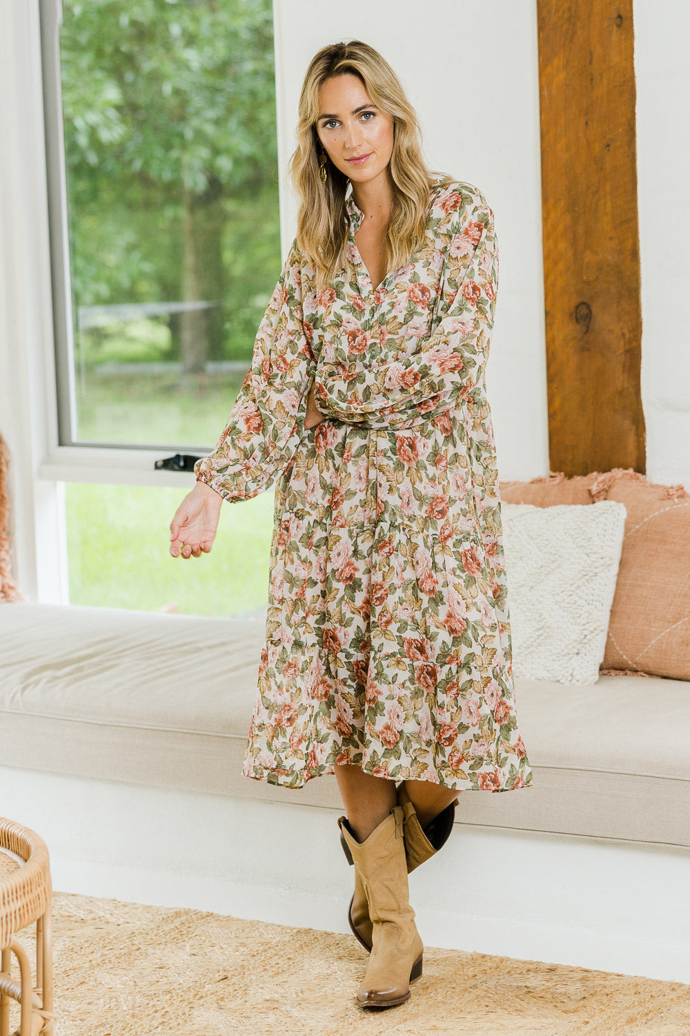 Preloved Floating Through The Day Dress - Garden