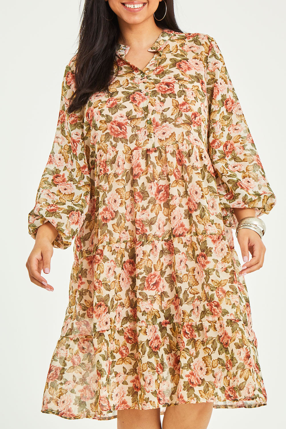 Preloved Floating Through The Day Dress - Garden