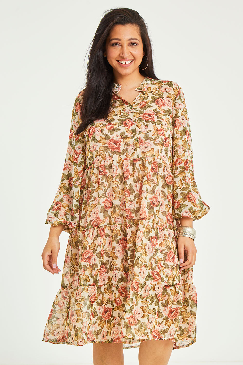 Preloved Floating Through The Day Dress - Garden