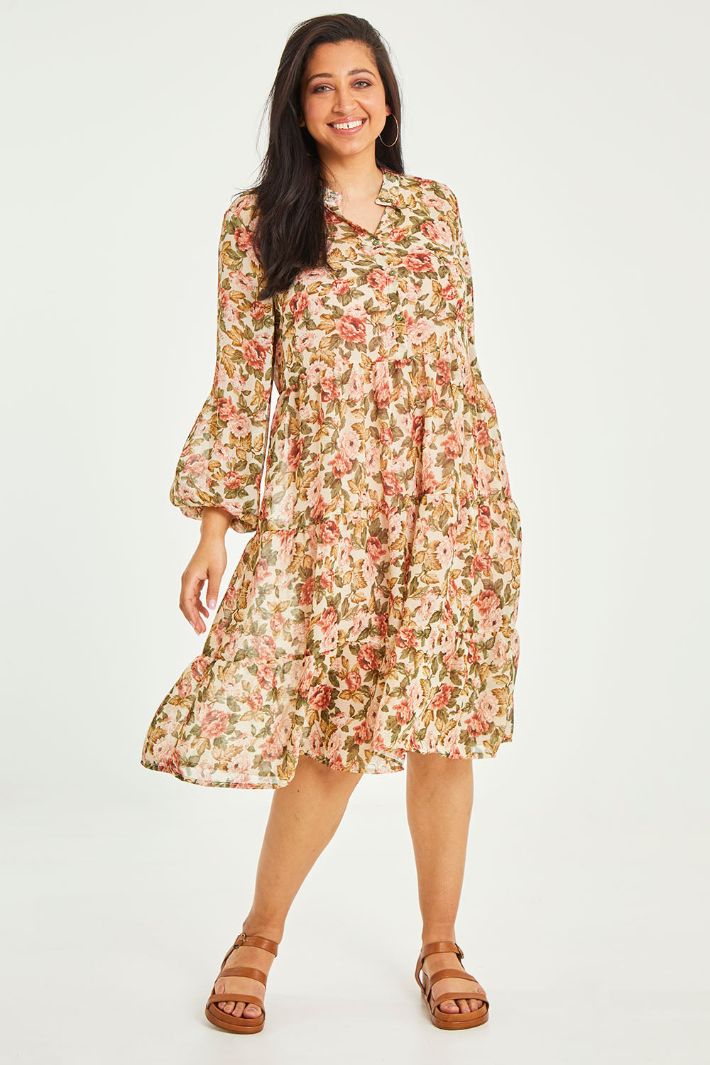 Preloved Floating Through The Day Dress - Garden