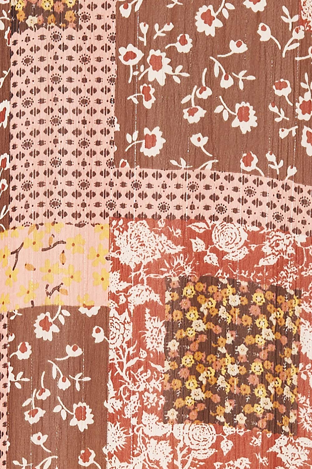 Product shot of the Not A Patch On You Dress in colour Muskpatch (Pink), detail