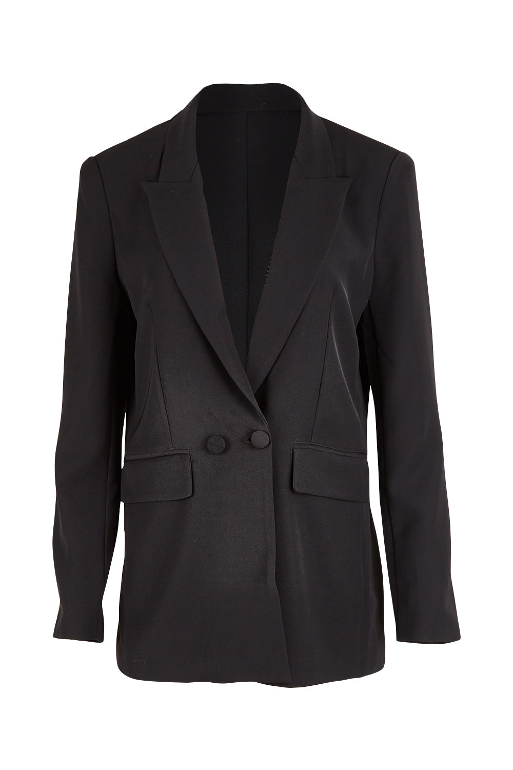 Product shot of the All For Love Blazer in colour Black (Black), from the front