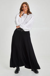 Preloved Lovestruck Swinging Maxi Skirt - Black