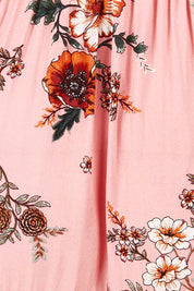 Product shot of the Pocket Full Of Dreams Wrap Dress in colour Hibiscus (Pink), detail