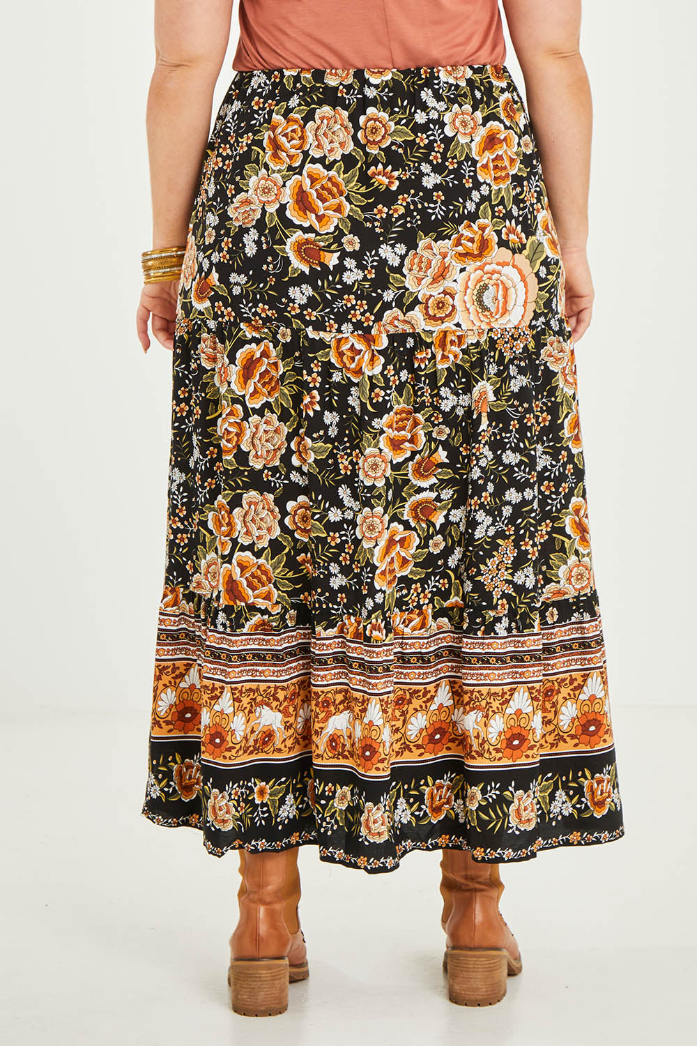 Preloved Chasing Sunsets Skirt - Blkfleur