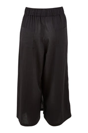 Product shot of the Thats A Wrap Front Pants in colour Black (Black), from the back
