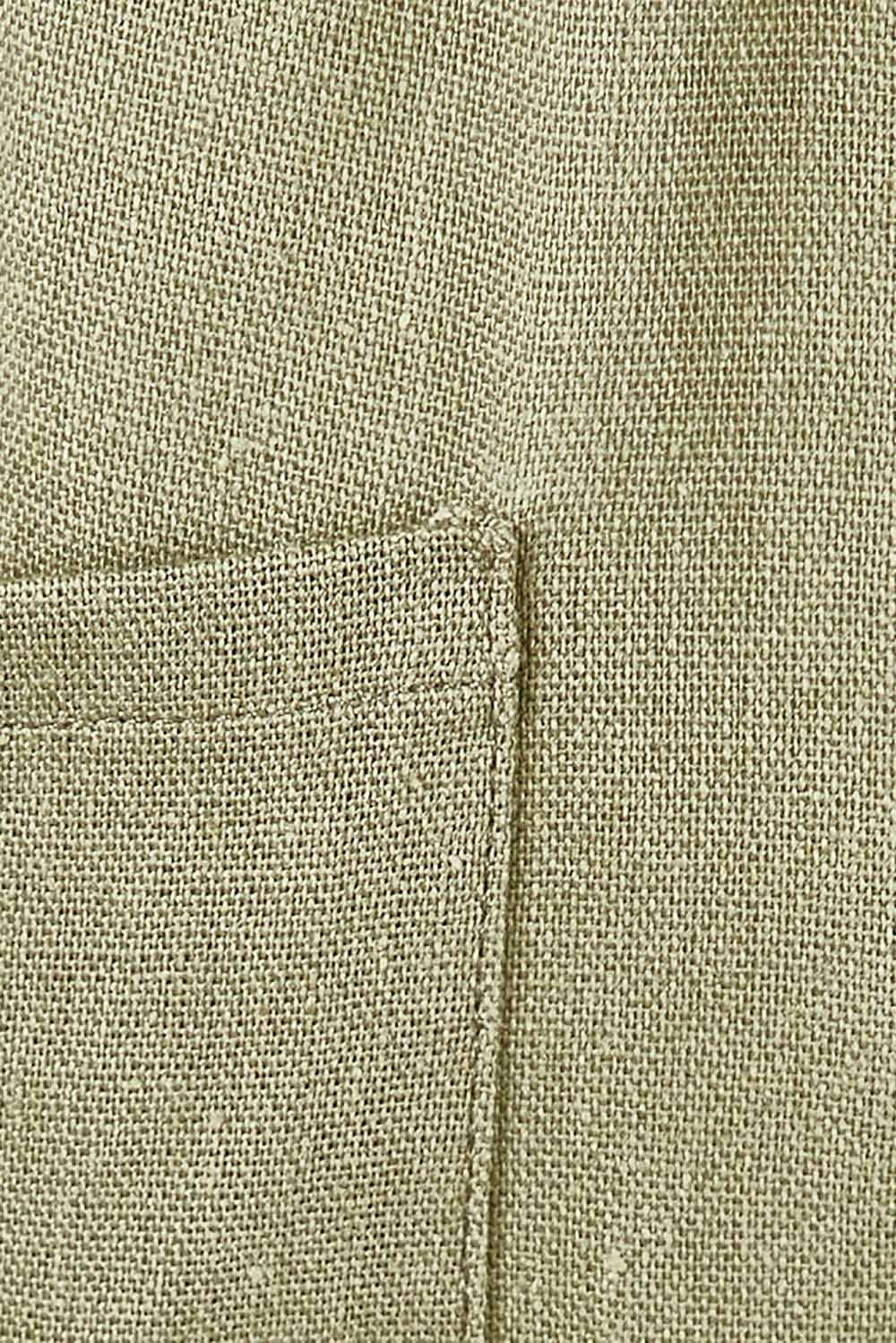 Product shot of the Thats A Wrap Front Pants in colour Khaki (Green), detail