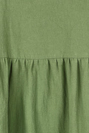 Product shot of the A Cloudless Day Dress in colour Fern (Green), detail
