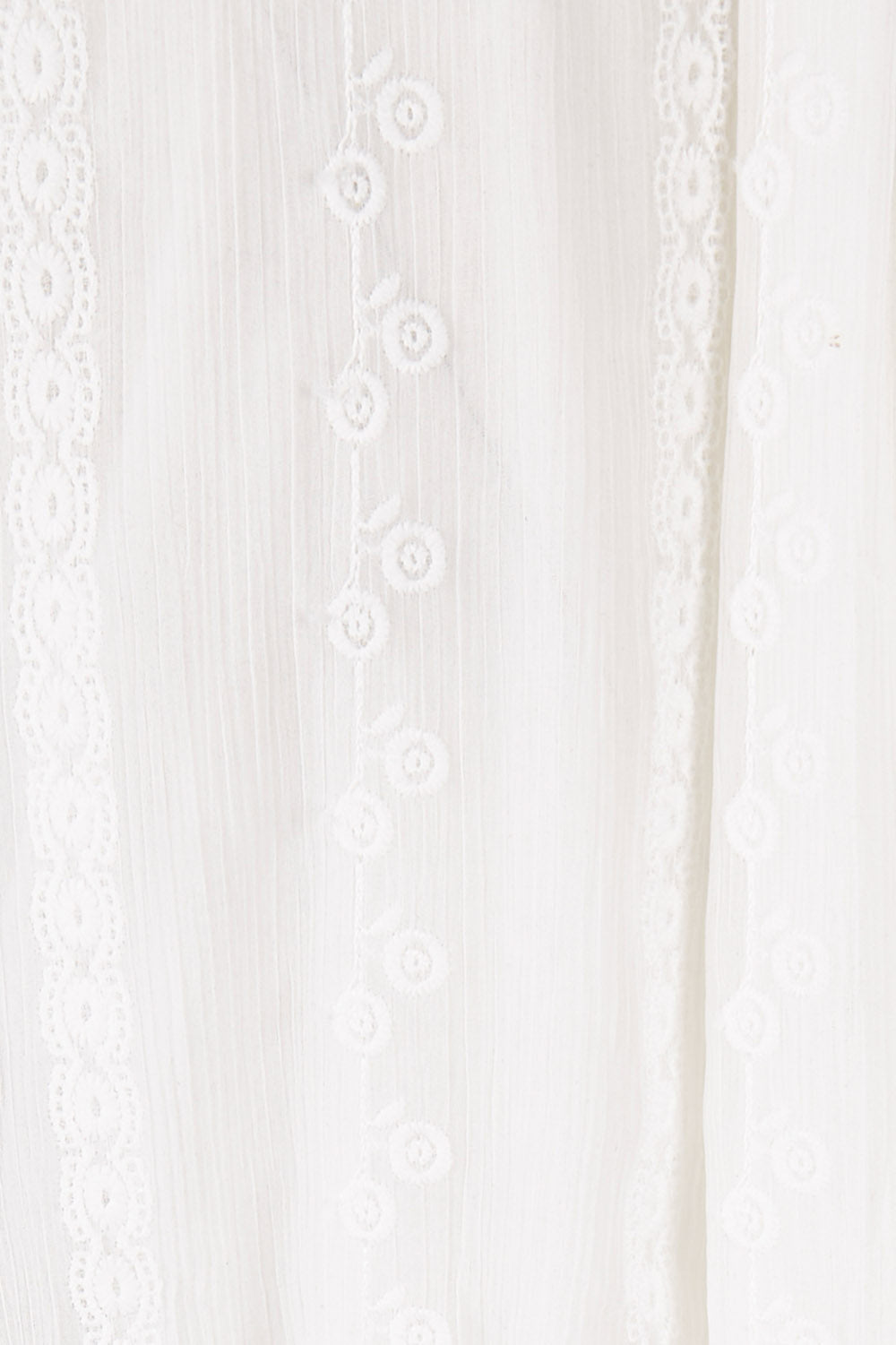 Product shot of the Sweet As Sugar Dress in colour White (White), detail