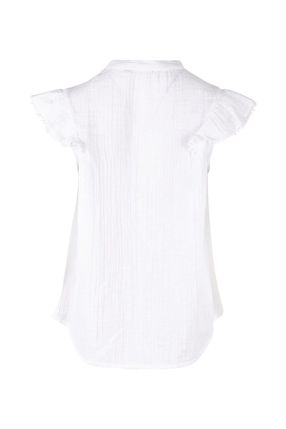 Product shot of the Summer Fun Cotton Blouse in colour White (White), from the back